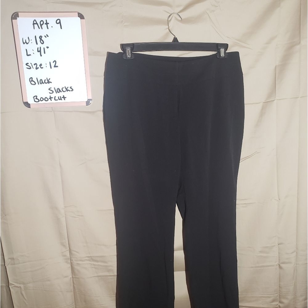 Apt.9 | bootcut black slacks  | sz 12